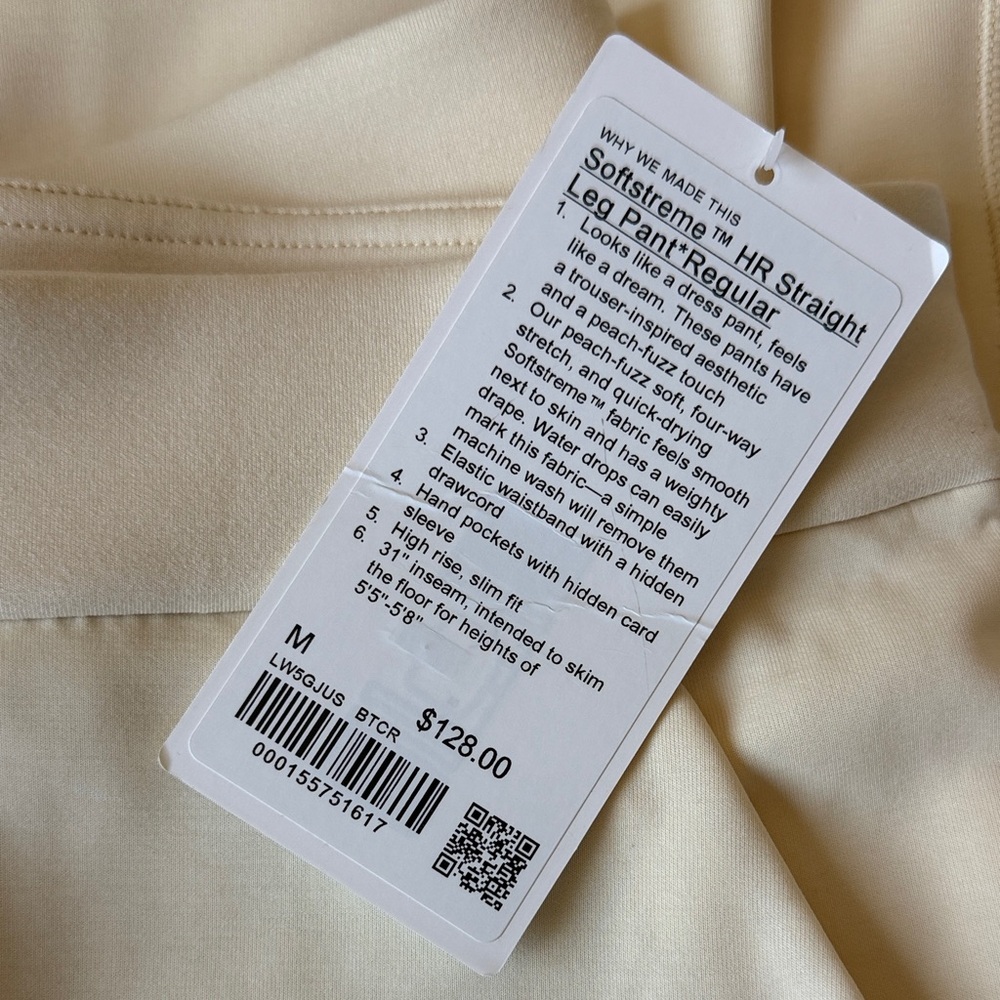 Lululemon Buttercream Softstreme HR Straight Leg Pant (regular) NWT - Picture 3 of 7